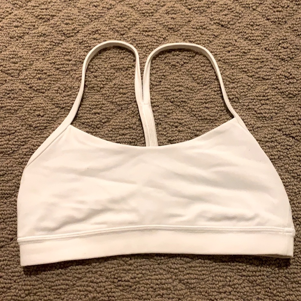used lululemon white sports bra